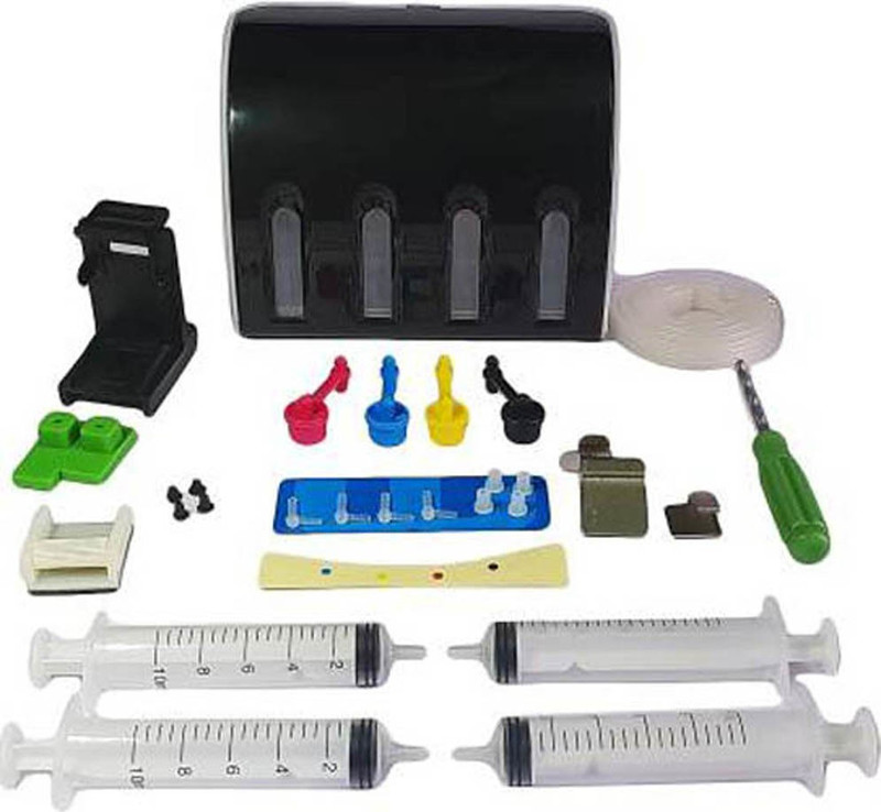 printcart CISS Ink Tank Kit for Canon PG-810 & CL-811 Ink Cartridges for Use in IP2770, MP237, MP257, MP287 Printers Multi Color Ink Bottle(Yellow, Black, Cyan, Magenta)