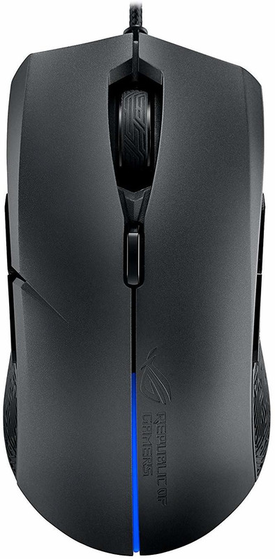 ASUS ROG Strix Impact III Gaming Mouse Wired Ambidextrous Optical Gaming Mouse(USB 2.0, Black)