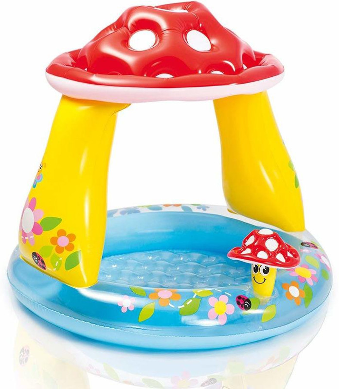 jmv Mushroom Baby Pool for Ages 1-3(Multicolor)