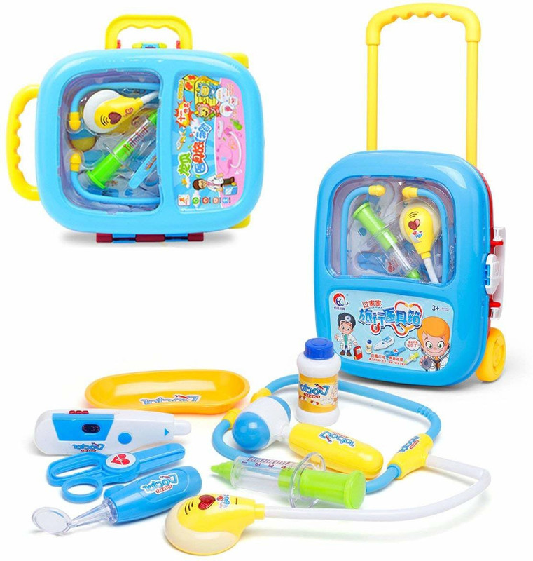 yatri Doctor Play Set with Trolley Suitcase with Light and Sound Effects