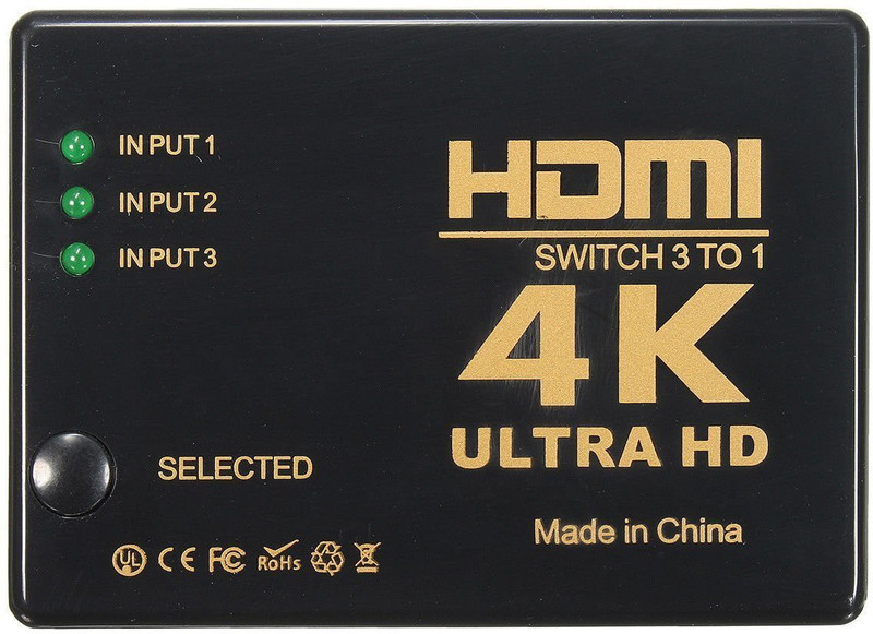 galaxy hi tech hdmi switcher box Media Streaming Device(Black)