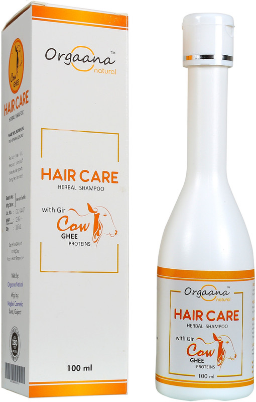orgaana Natural hair care extraordinary cow ghee proteins herbal shampoo(100 ml)