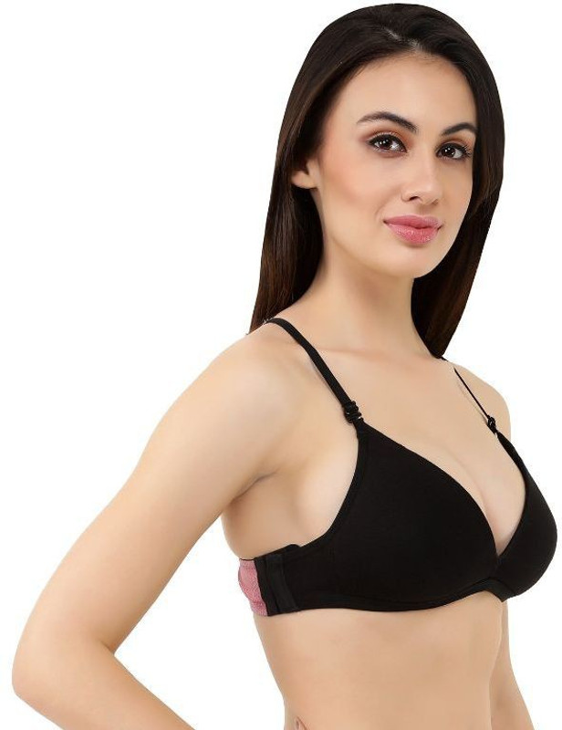 Undercover Switchers Set Combo: 1 Switcher Bra + 2 Switcher Backs + 2 pairs of Shoulder Straps Women T-Shirt Lightly Padded Bra(Multicolor)