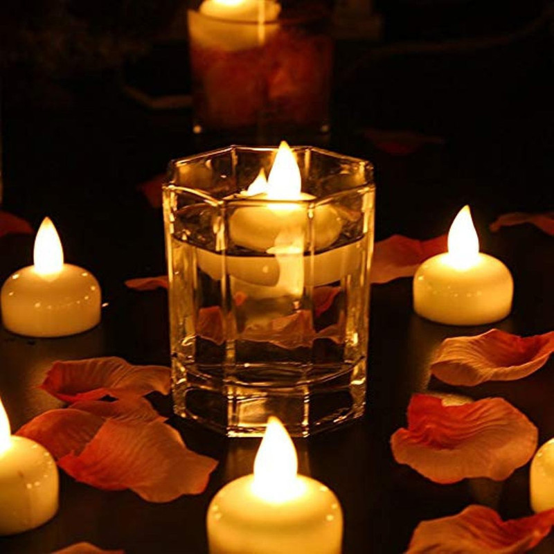 dhanshree Pack of 4, Bright led light candle for decoration and diwali Candle(White, Pack of 4)