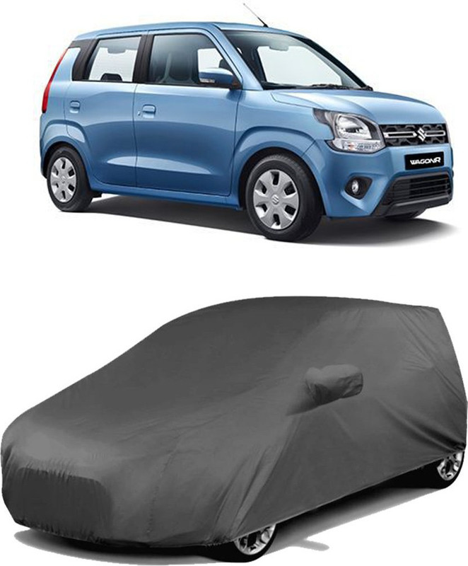 sa group Car Cover For Maruti Suzuki Wagon R 1.0 (With Mirror Pockets)(Grey)