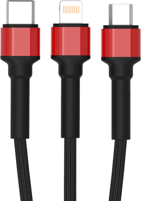 ibees iB-03-1 1.5 m USB Type C Cable(Compatible with iPhone, Android, Laptop, iPad, Red, Sync and Charge Cable)