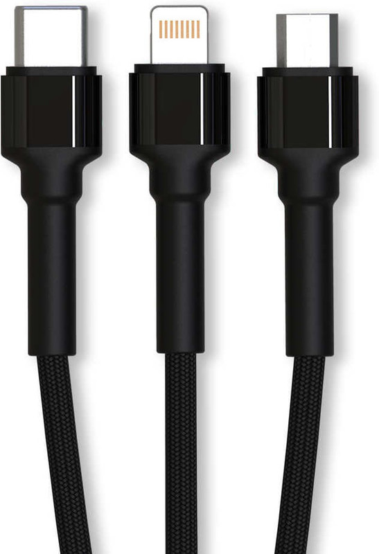 ibees iB-03 1.5 m USB Type C Cable(Compatible with Android, iPhone, iPad, Black, Sync and Charge Cable)