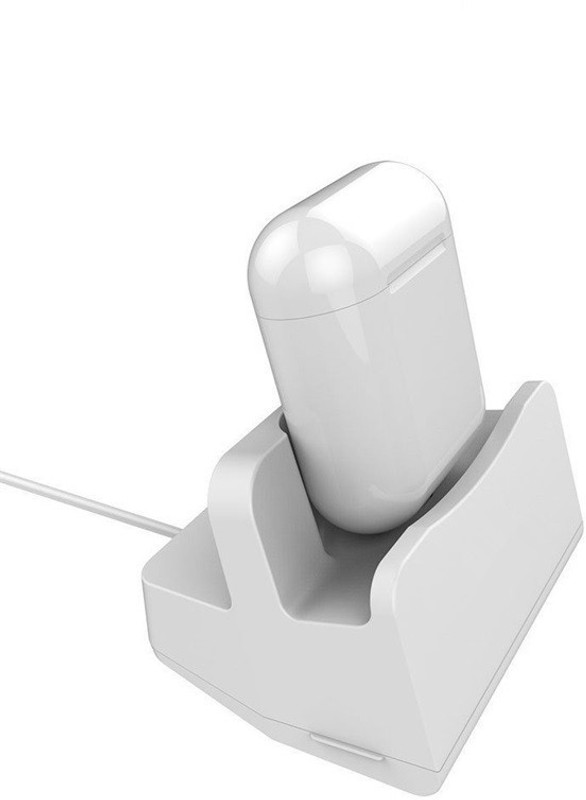 TechGear Multi Charging Mobile Stand Holder Desktop Charging Dock Station Fast Charger for Bluetooth Earbuds & Mobile Dock(White)