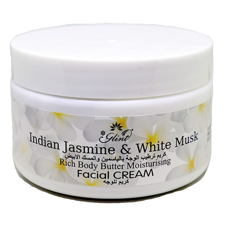 glint Indian Jasmine & White mask rich body butter moisturising facial cream(250 ml)