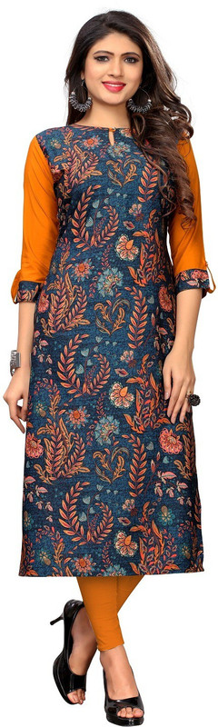 sassydressy Festive & Party Printed Women Kurti(Multicolor)