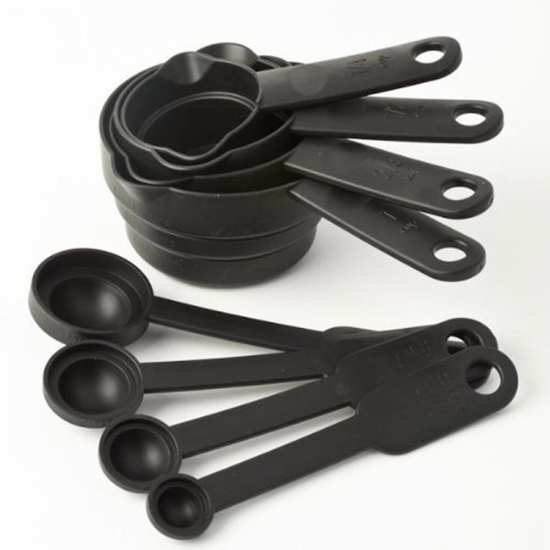 DIVINZ Plastic Measuring Cups and Spoon Set with Ring Holder Measuring Cup Set(240 ml)