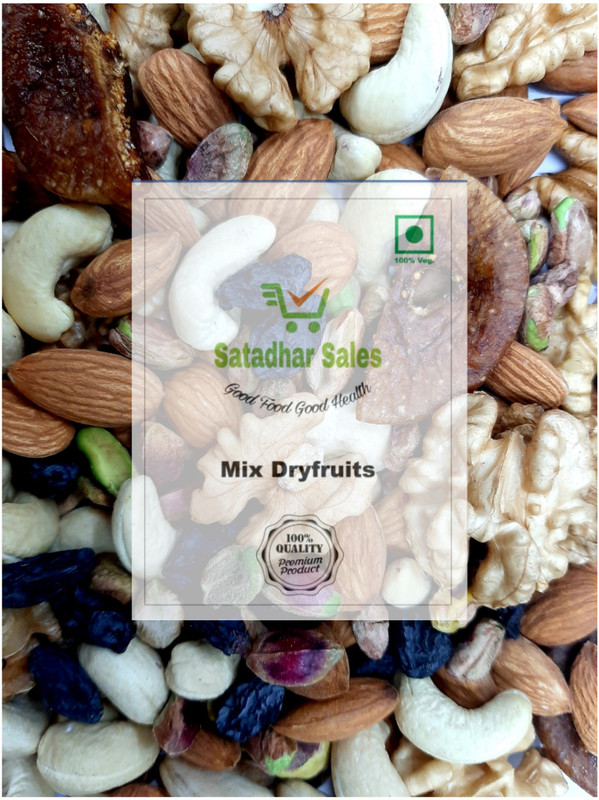 satadhar sales Mixed Dry Fruits, Gold Best Quality Nuts(500 g)