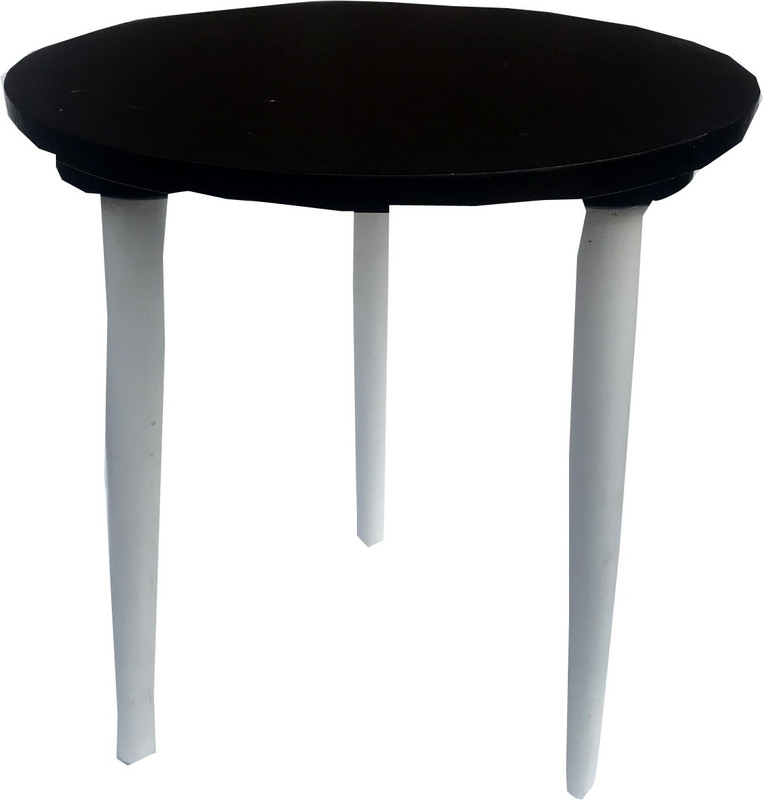 sk handicrafts Solid Wood Bedside Table(Finish Color - black)