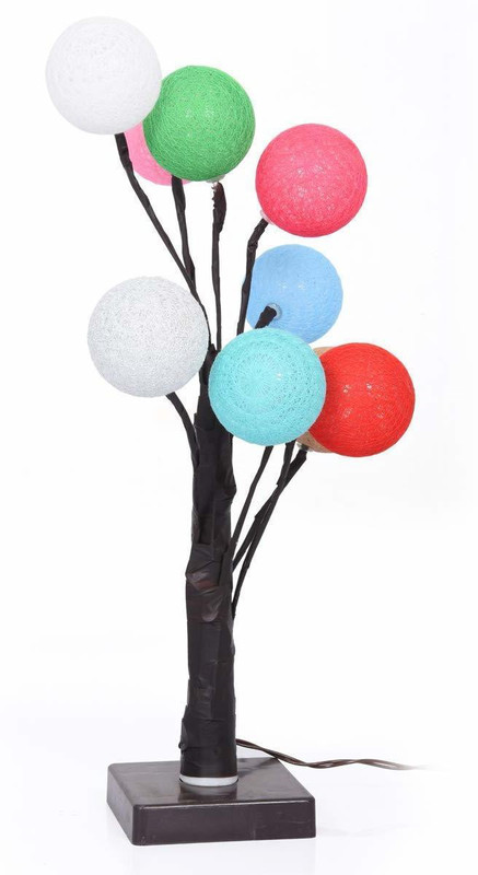liveonshop Round Led Flash Balloon lamp Night Lamp Night Lamp(21 cm, Multicolor)