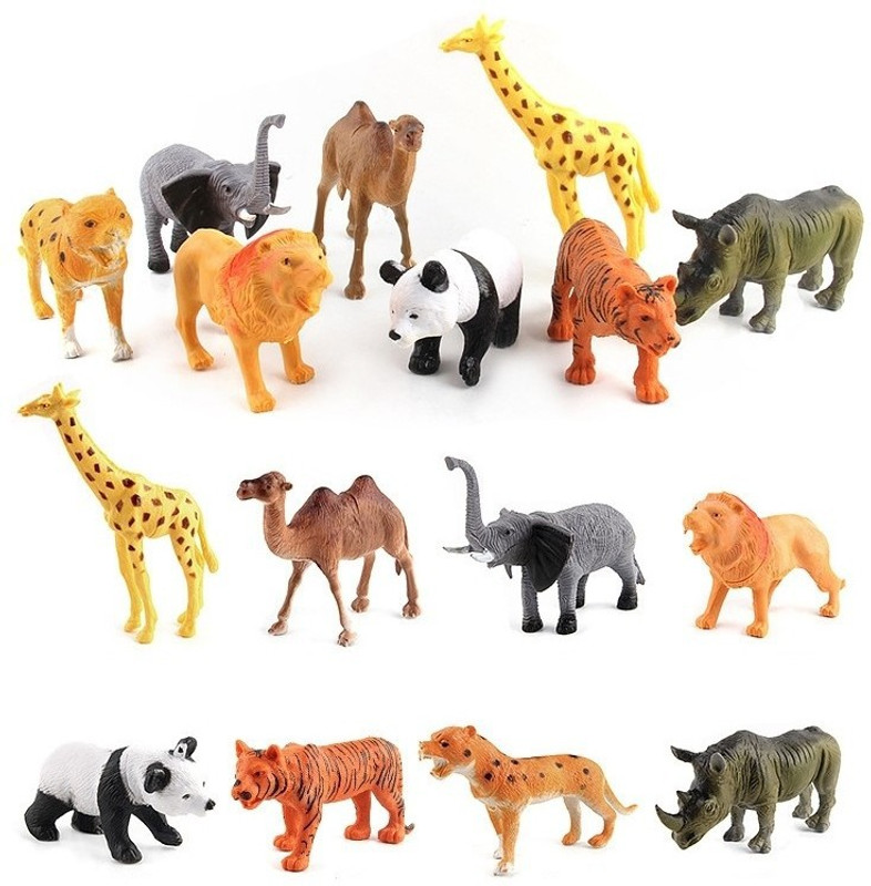 napster Jungle kingdom Animal Play Set of 20 pcs(Multicolor)