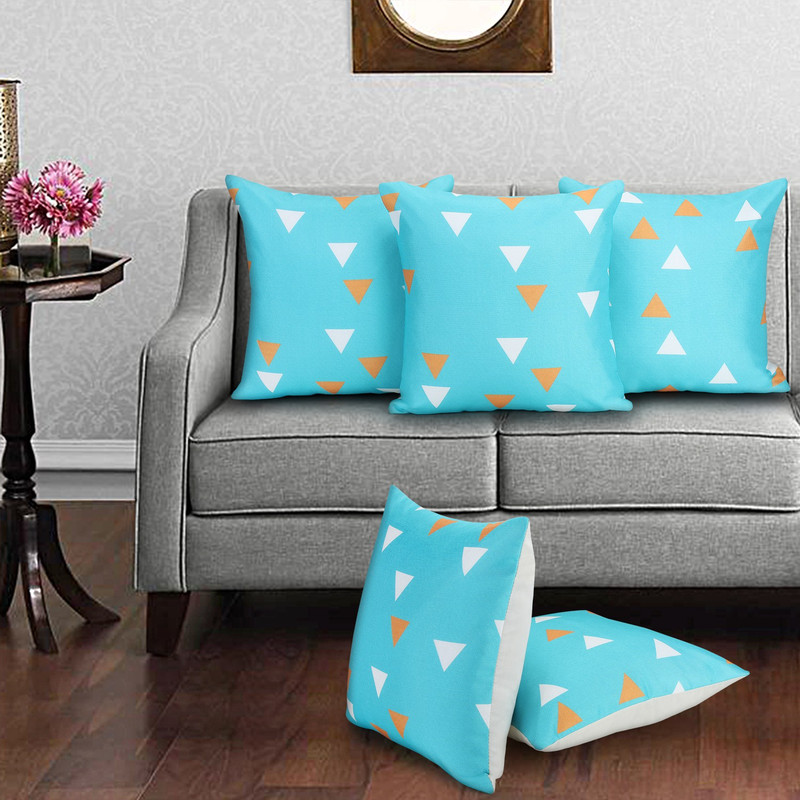 bantal Geometric Cushions & Pillows Cover(Pack of 5, 40 cm*40 cm, Multicolor)