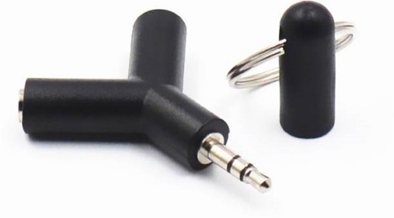 triangle ant Shape Stereo Audio AUX Splitter Cable ( black) 0 m AUX Cable(Compatible with MOBILE, LAPTOP, Black, Sync and Charge Cable)