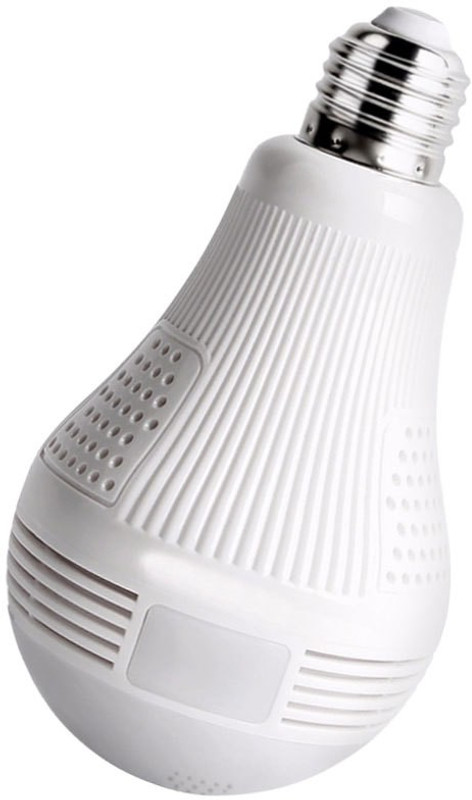 effulgent 360° 1080P View WiFi IP Bulb Shape Camera with FishEye Lens 3D VR Panoramic View Home Security CCTV Camera Wireless Security Camera(4 Channel)