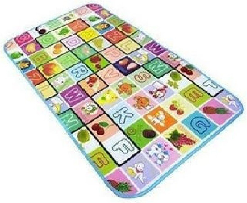 kids happy Polyester Baby Play Mat(Multicolor, Medium)