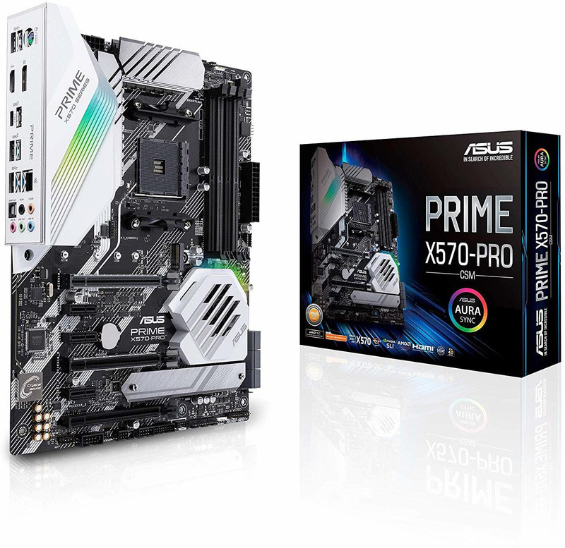 Asus PRIME X570- PRO/CSM Motherboard(WHITE AND BLACK)