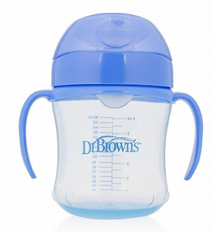 Dr. Brown's Natural Flow Soft-Spout Transition Cup - 180ml/6oz (TC61001-INTL)(Multicolor)