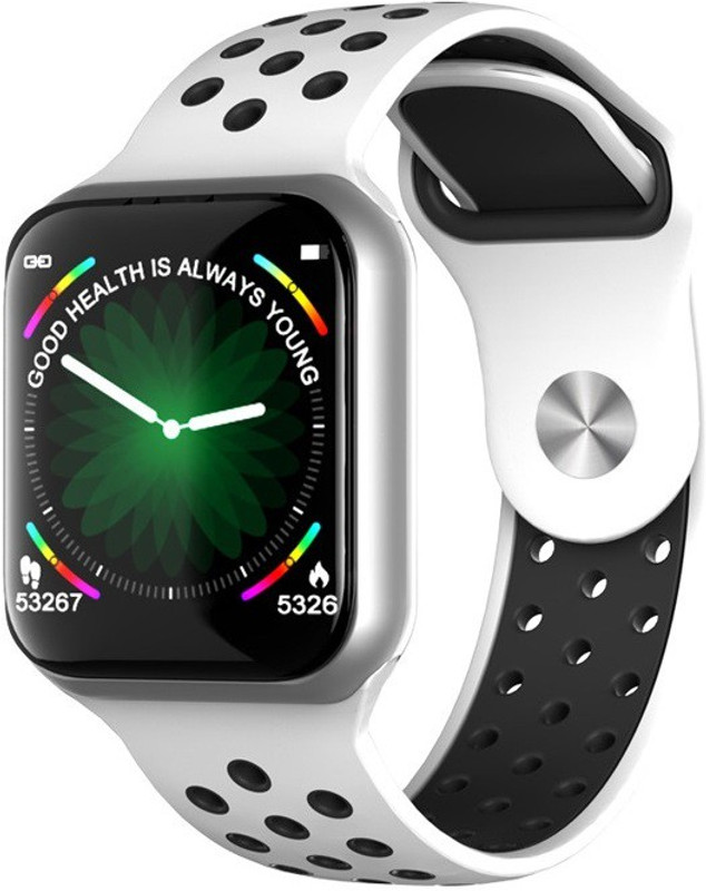 iron shield Series F8 Multicolor Smartwatch(White, Black Strap 44 mm)