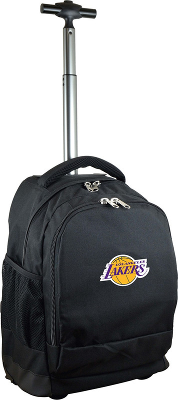 mojo licensing Los Angeles Lakers 19'' Premium Wheeled 28 L Backpack(Black)