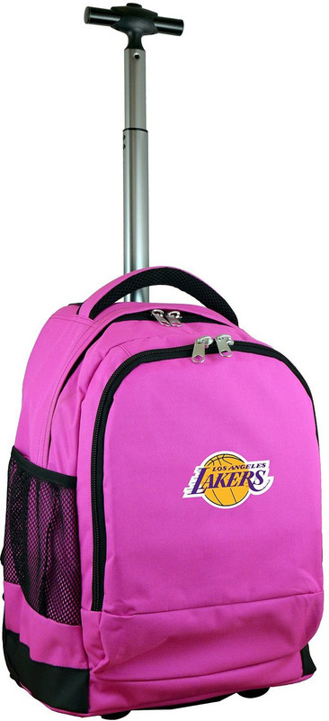 mojo licensing Los Angeles Lakers 19'' Premium Wheeled Backpack 28 L Backpack(Pink)