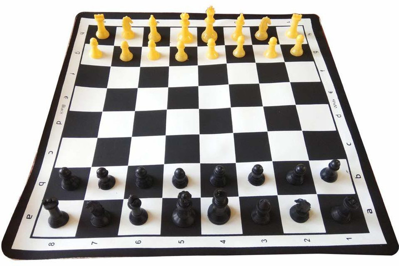 ONEX Foldable Chess Mat with Coins Strategy & War Board Game