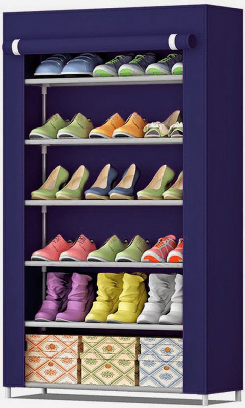 id fashion PP Collapsible Wardrobe(Finish Color - NAVYBLUE)