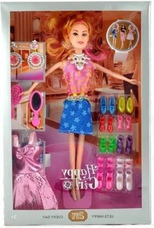 simpiyega creation Girl Doll Series With Doll Dresses Set For Kids (Pink)(Multicolor)
