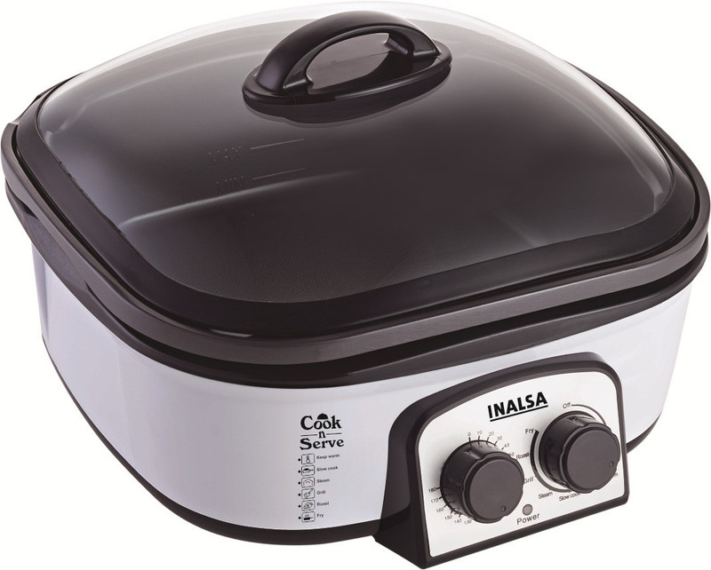 Inalsa Cook and Serve 1400 Watt Multi Cooker 5 L Electric Deep Fryer
