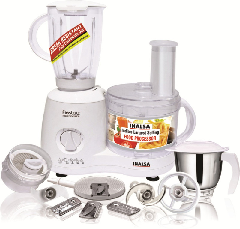 Inalsa Fiesta Lx 650 W Food Processor(White)