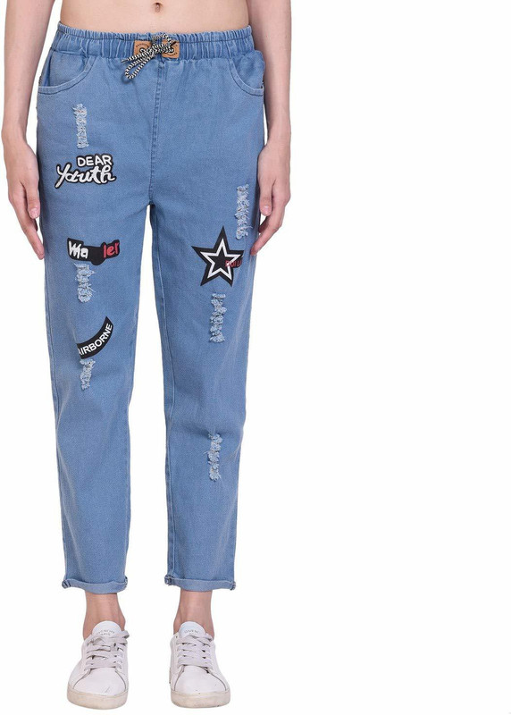 kw fashion Jogger Fit Women Light Blue Jeans