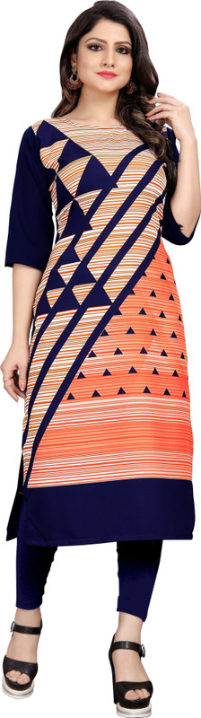 shivshakti creation Festive & Party Printed Women Kurti(Multicolor)
