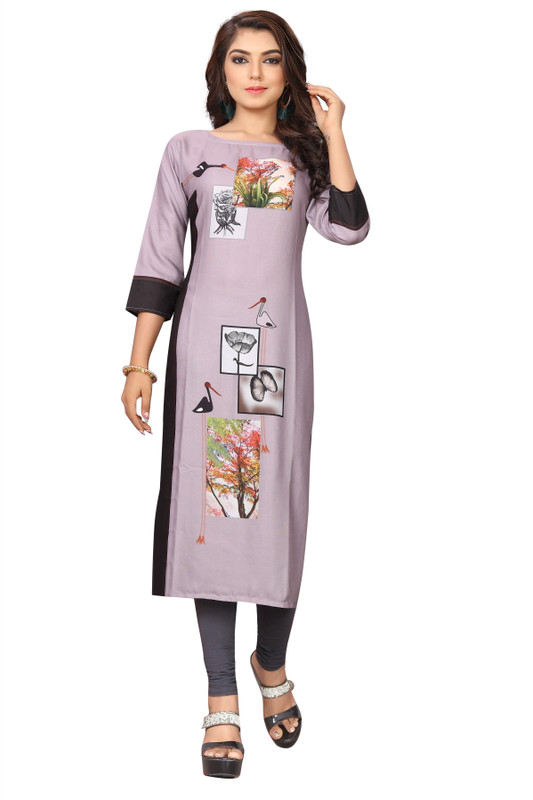 shivcreation Festive & Party Printed Women Maternity Wear Kurti(Multicolor)