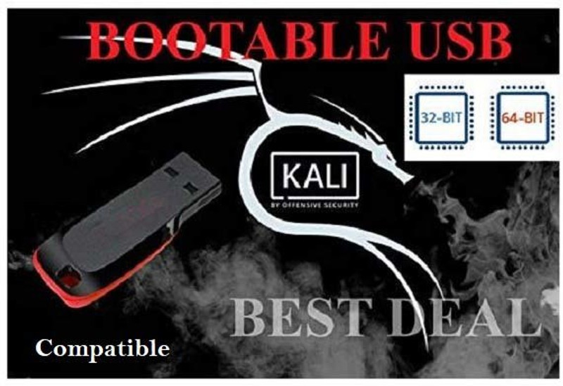 kalilinux Kali Linux 2019.4 64 Bit Live Bootable Installation 16 GB PenDrive Free Open Source Software with Free Updates Unlimited Installations Free security and maintenance updates