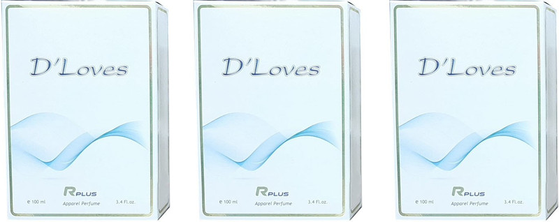 rplus D'LOVES (PACK OF 3) Perfume  -  300 ml(For Men & Women)