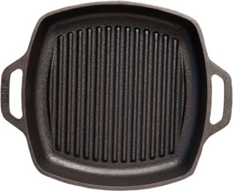 Rock Tawa RT-TAWA19 Grill Pan 26.6 cm, 26.6 cm diameter 2 L capacity(Cast Iron, Induction Bottom)