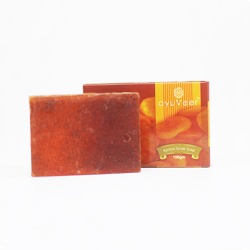 ayuveer Natural Exfoliating Apricot Scrub Bath Soap (2 X 100 gms)(2 x 100 g)