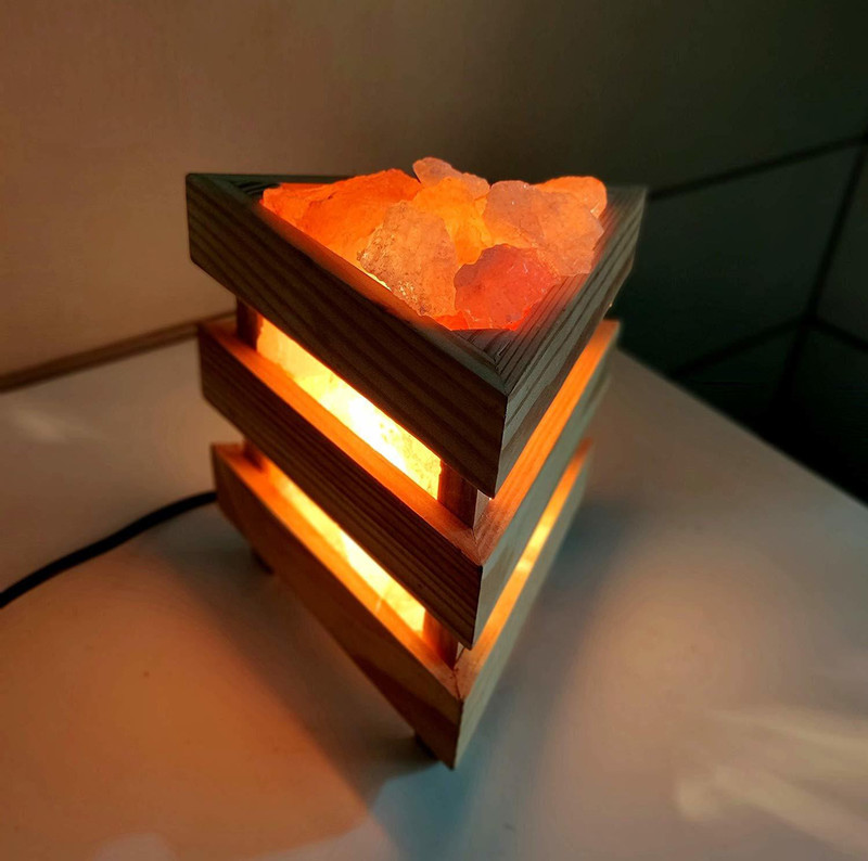 spendiff Natural Himalayan Pink Rock Salt Lamp Table Lamp(21 cm, Pink)