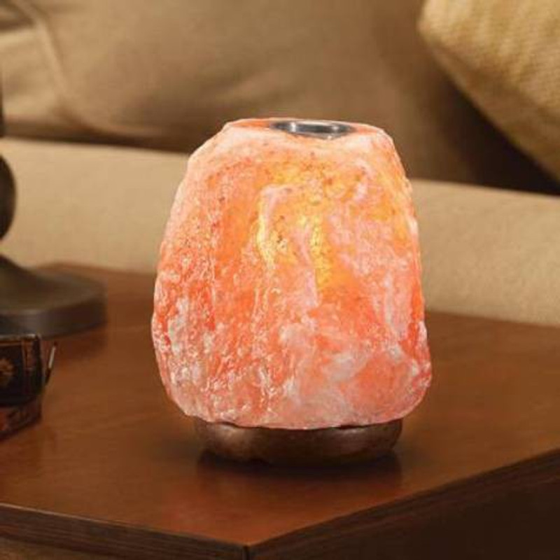 spendiff Aromatherapy Natural Himalayan Pink Rock Salt Lamp Table Lamp(13 cm, Pink)