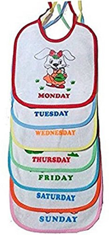 happyfun 7 Days Baby Bib - Design And Color May Vary(White)