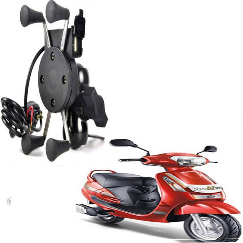 techobucks X Grip USB Mobile Holder Bike Mobile Holder HM01 Bike Mobile Holder(Black)