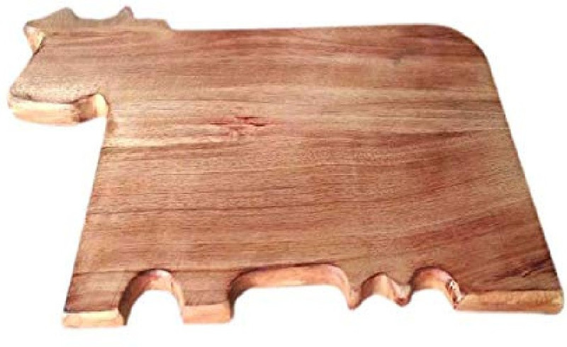 smart art wood carving Friendly Premium Finish Mango Wood/Wooden Kitchen Chopping Cutting Board with Handle Cutlery Accessories Wooden Cutting Board(Pack of 1)