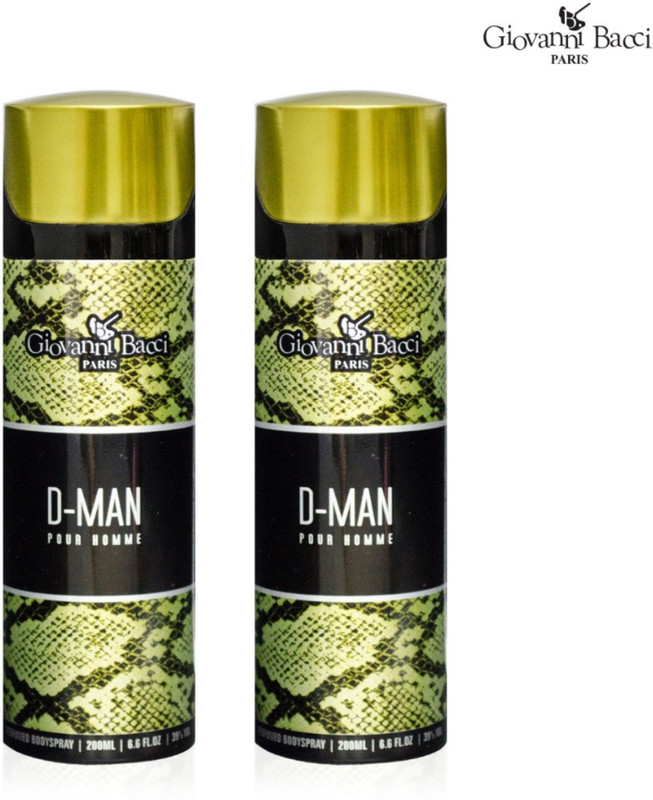 dingbang POUR HOMME giovanni bacci paris Perfume Body Spray  -  For Men(400 ml, Pack of 2)