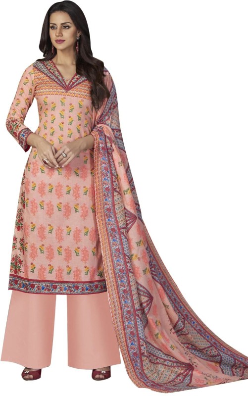 Rosaniya Cotton Floral Print Salwar Suit Material(Unstitched)