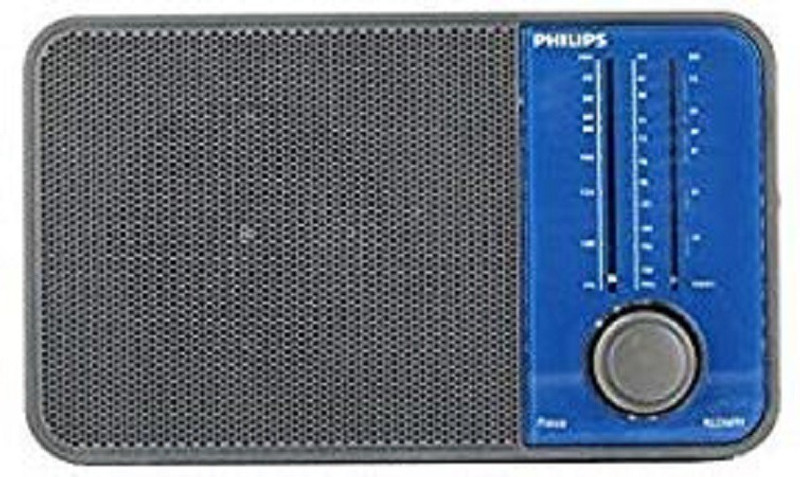 Philips PORTABLE FM RADIO WITH 3 R20 BATTERY FM Radio(Black)