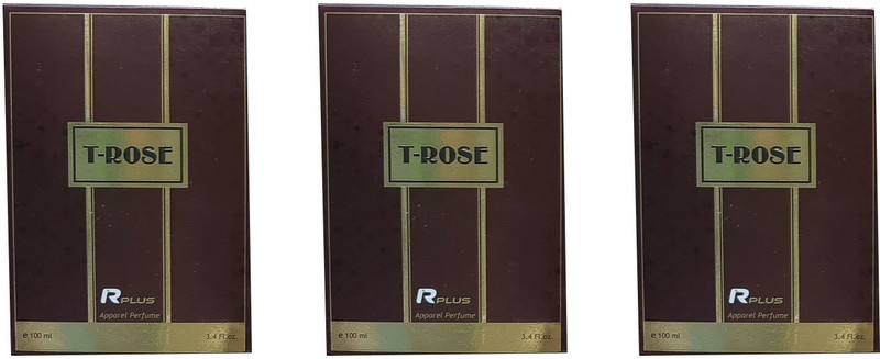 rplus T-ROSE (PACK OF 3) Perfume  -  300 ml(For Men & Women)