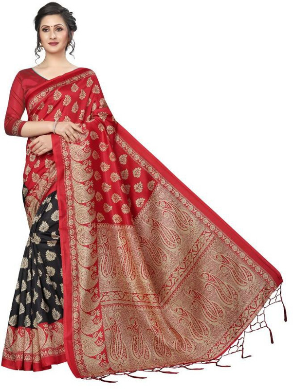 medlly Self Design Bollywood Art Silk Saree(Blue)